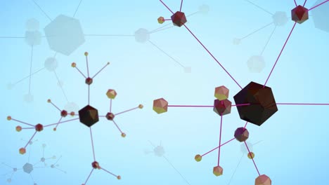 un bucle 3d renderizado con antecedentes científicos animados.