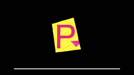 creative illustration of the letter p