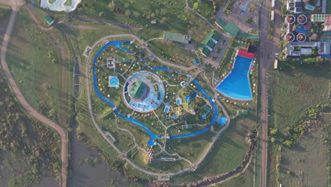 vista aérea de un parque acuático