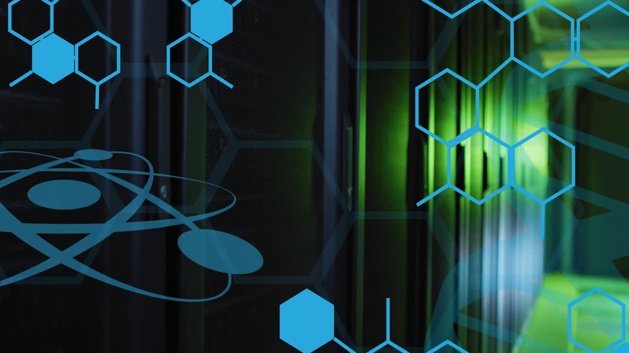 animación del procesamiento de datos científicos a través de servidores informáticos