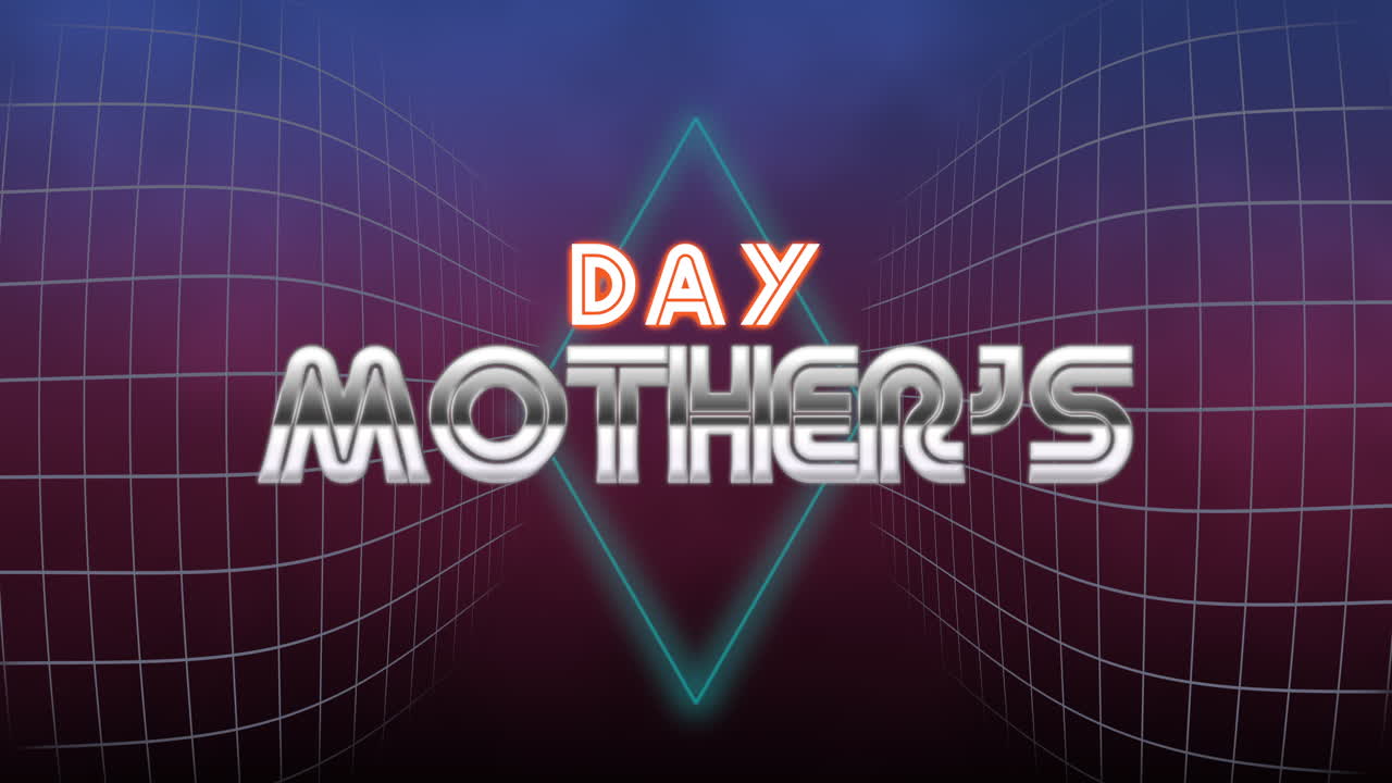 네온은 활기찬 색으로 어머니의 날을 축하합니다.