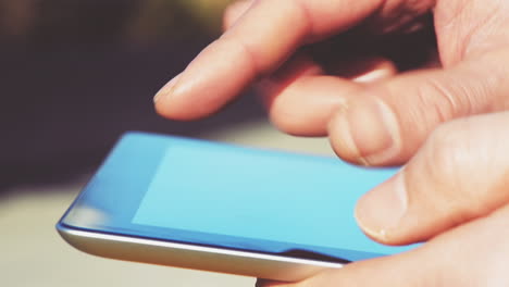 Close-up-hands-touching-tablet-computer