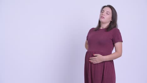 joven hermosa mujer embarazada