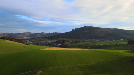 Morning-Magic:-An-Aerial-Perspective-of-Bruchhausen-an-den-Steinen-in-the-Early-Hours