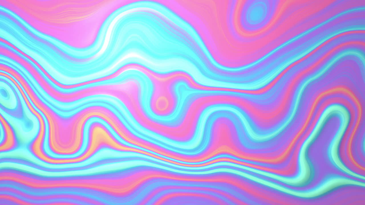 Animation of colourful moving liquid background