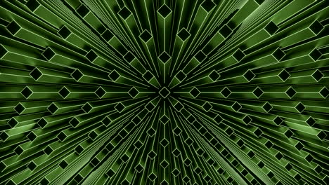 patrón de cubos geométricos verdes abstractos