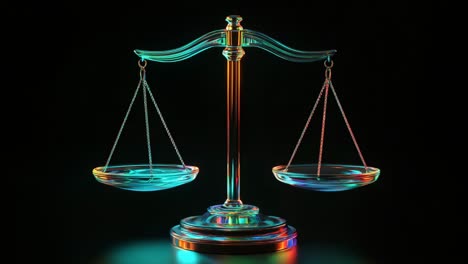 colorful scales of justice