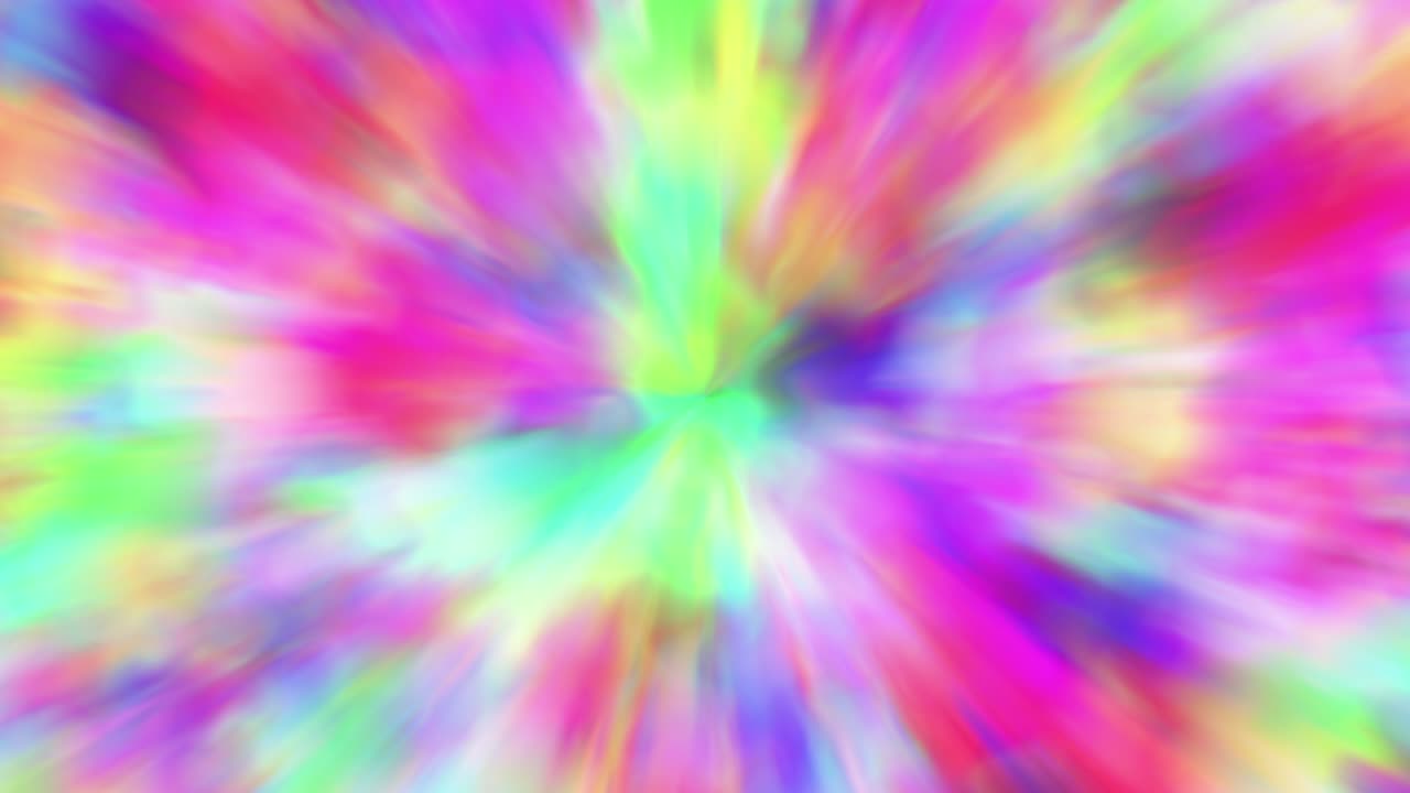 fondo psicodélico definitivo. animación de resolución 4k. concepto de diseño de animación minimalista moderno. estandarte de colores abstractos. formas futuristas dinámicas.