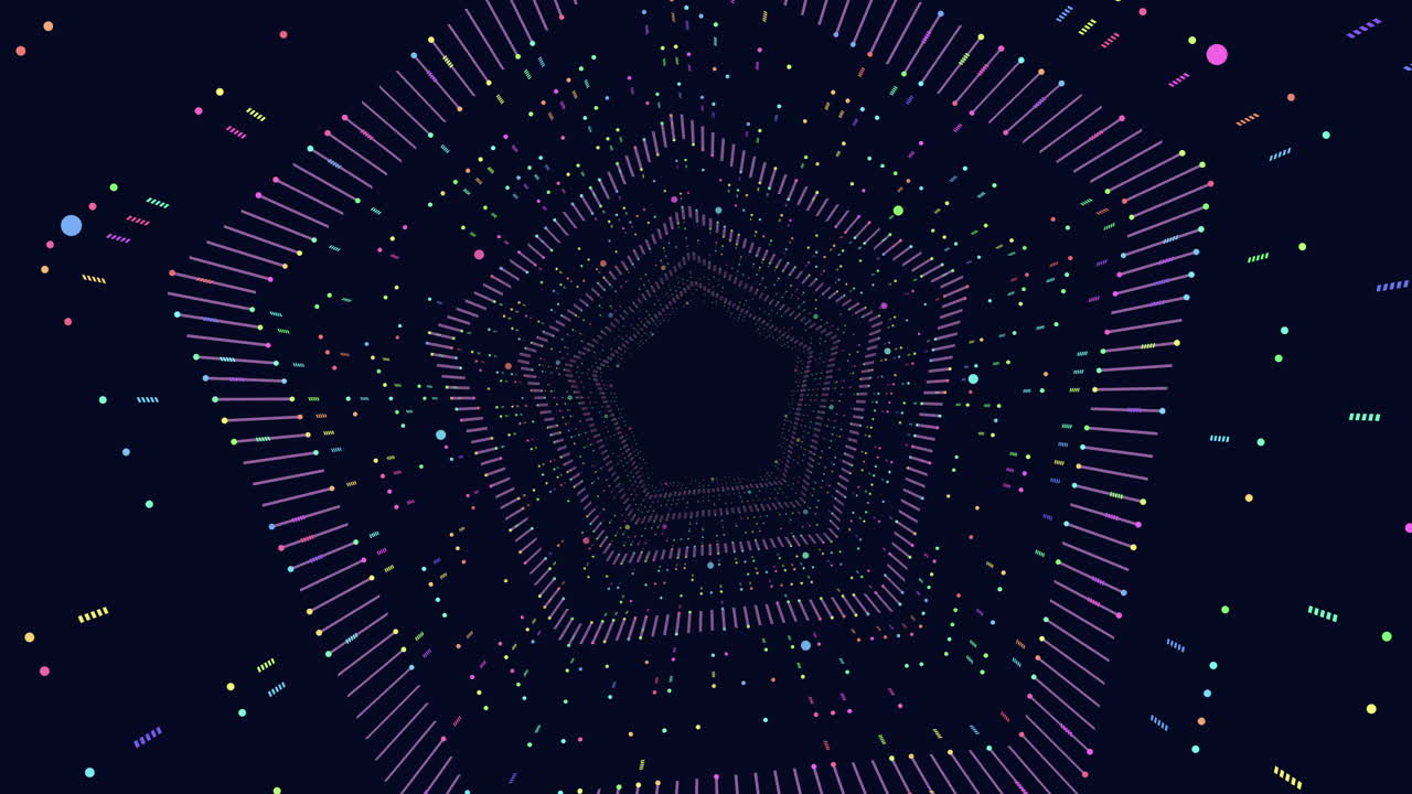 カレードスコープ - 鮮やかな幾何学的なパターンを備えた抽象的な芸術作品