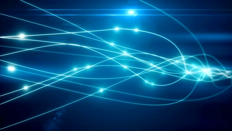 el concepto de transmisión de señales a través de una fibra óptica