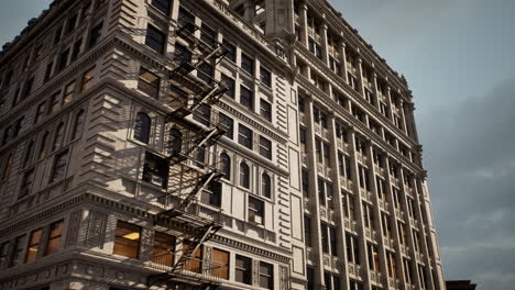 edificios de piedra art deco en la ciudad de chicago