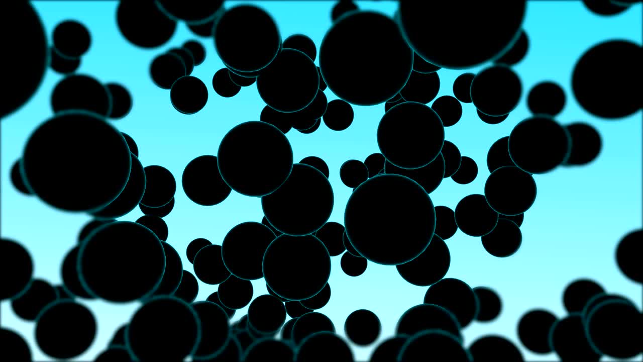 esferas giratorias en 3d. video de stock de rosuloción en 4k (en bucle)