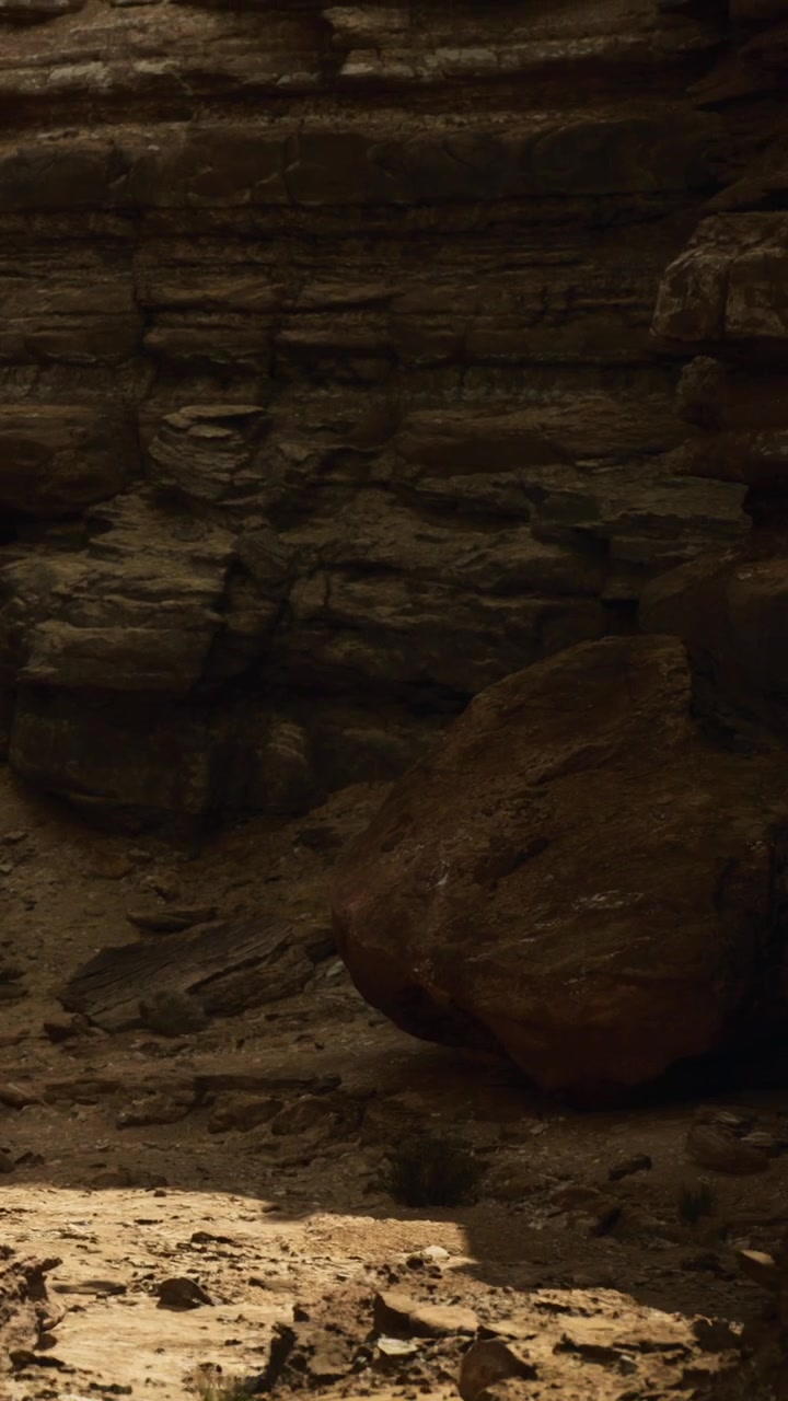 Discovering rock formations in a desert landscape during daylight hours