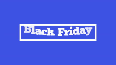 texto moderno de viernes negro en el marco en gradiente azul