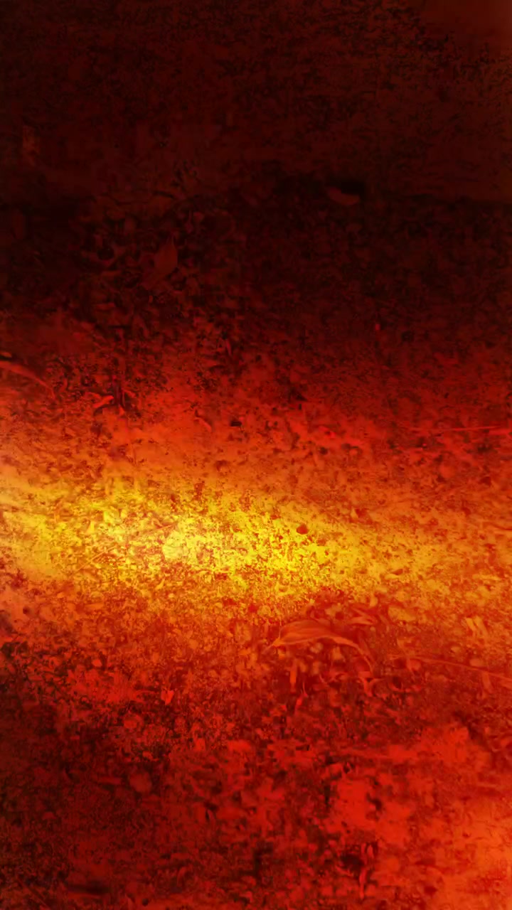 Abstrakte rote und orangefarbene Lichtlecks und Filmkorntextur