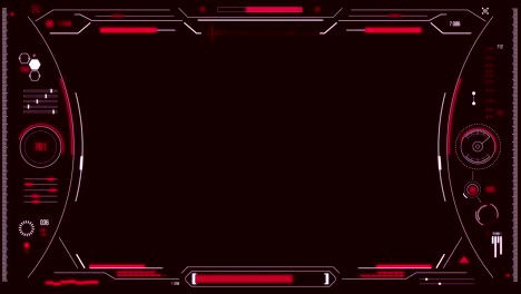 futuristic user interface with hud and infographic elements.