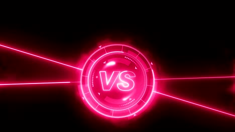 futuristic sports game loop animation. versus fight background. radar neon digital display. vs. game control interface element. battle fight sports competition.