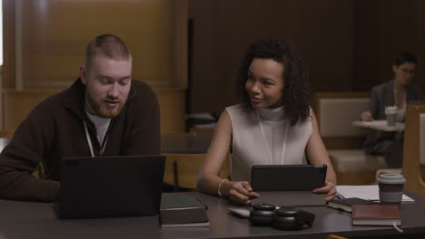 business collaboration in a cafe