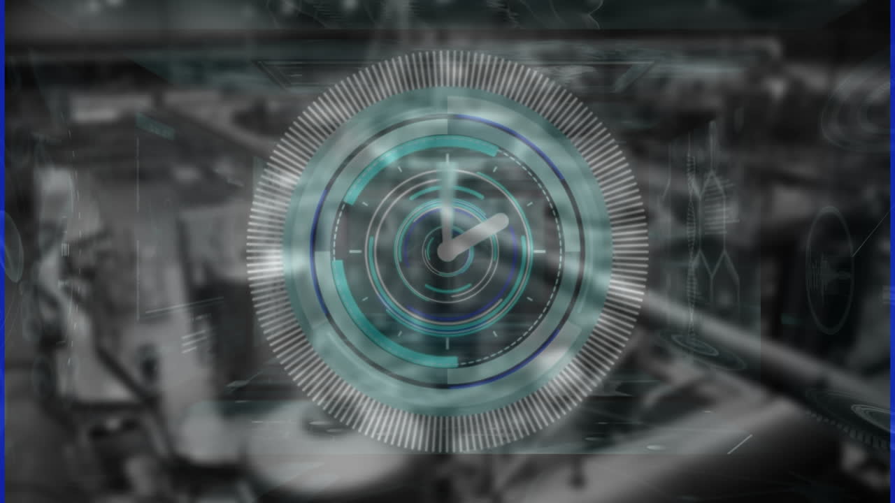 animación del procesamiento de datos sobre el almacén