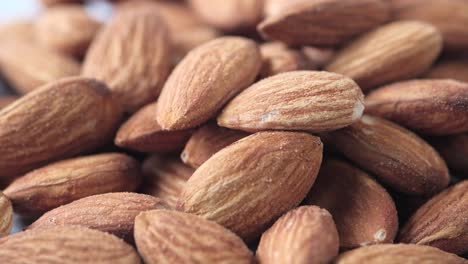 close-up of almonds