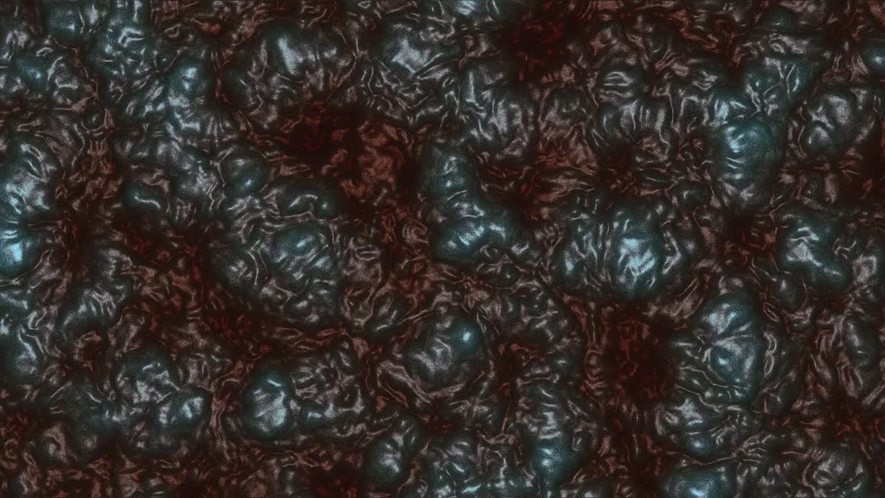 es una sustancia espeluznante roja oscura y azul burbujeante de horror.