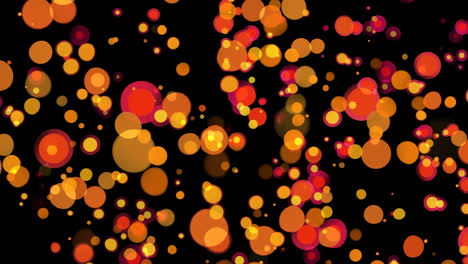 burbujas de luz de colores