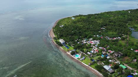 Seafront-Town-And-Resort-In-Agojo,-San-Andres,-Province-of-Catanduanes,-Bicol,-Philippines