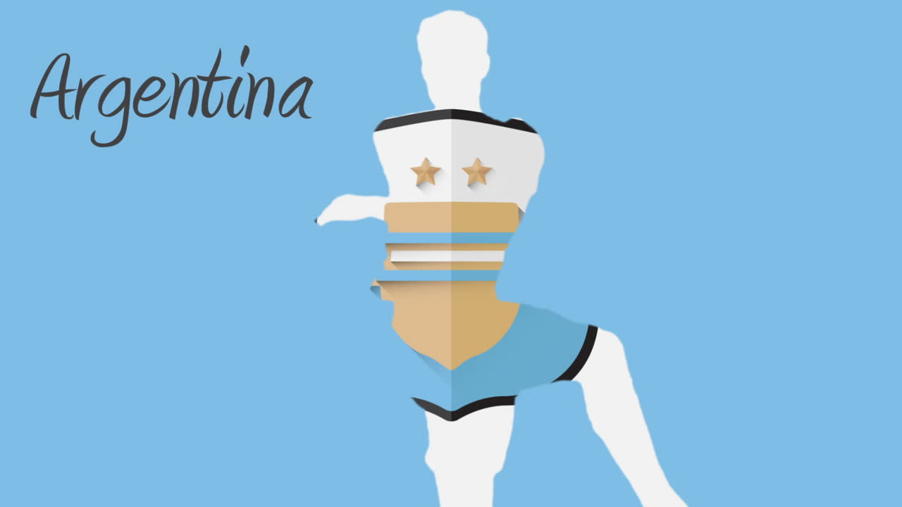 animación de la copa del mundo de argentina 2014 con jugador