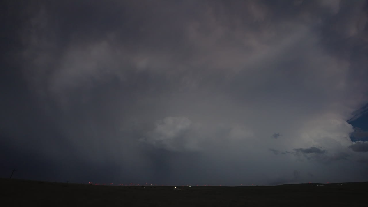 Beautiful Textured Lightning Storm Flickers In Soft Twilight Colours