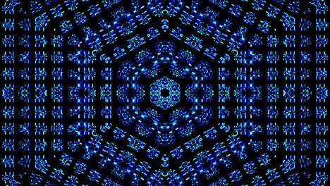 shining bright lines set wave motion, colorful, on black background