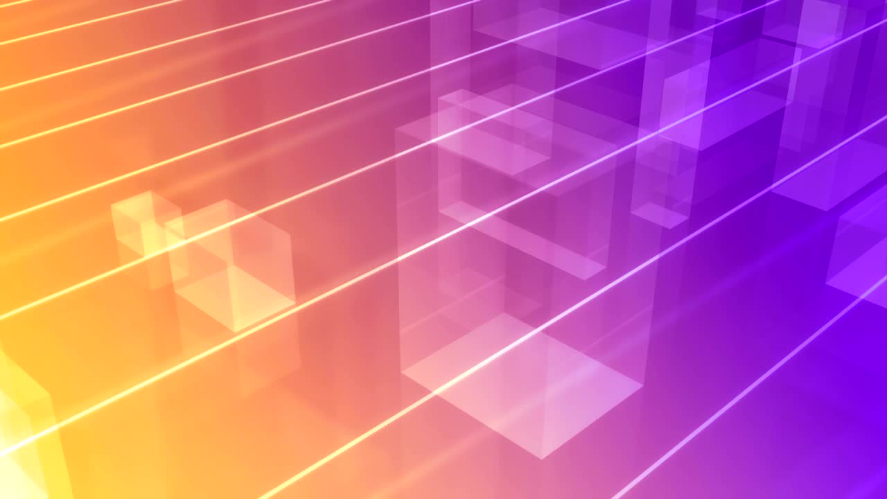 cubos de cristal abstractos y cálidos