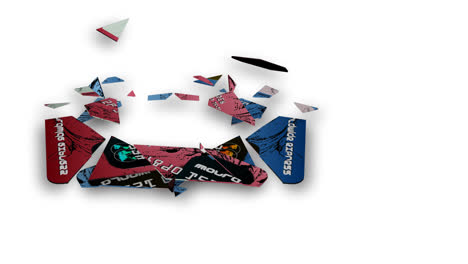 broken credit cards. bankruptcy