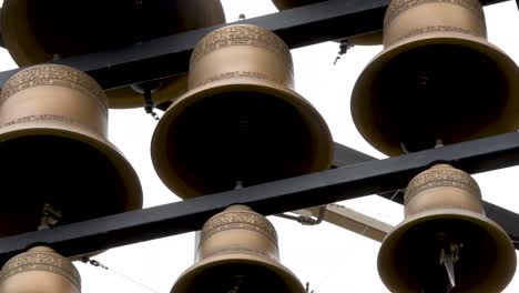 close up of carillon bells saint barnabas episcopal church, scottsdale arizona