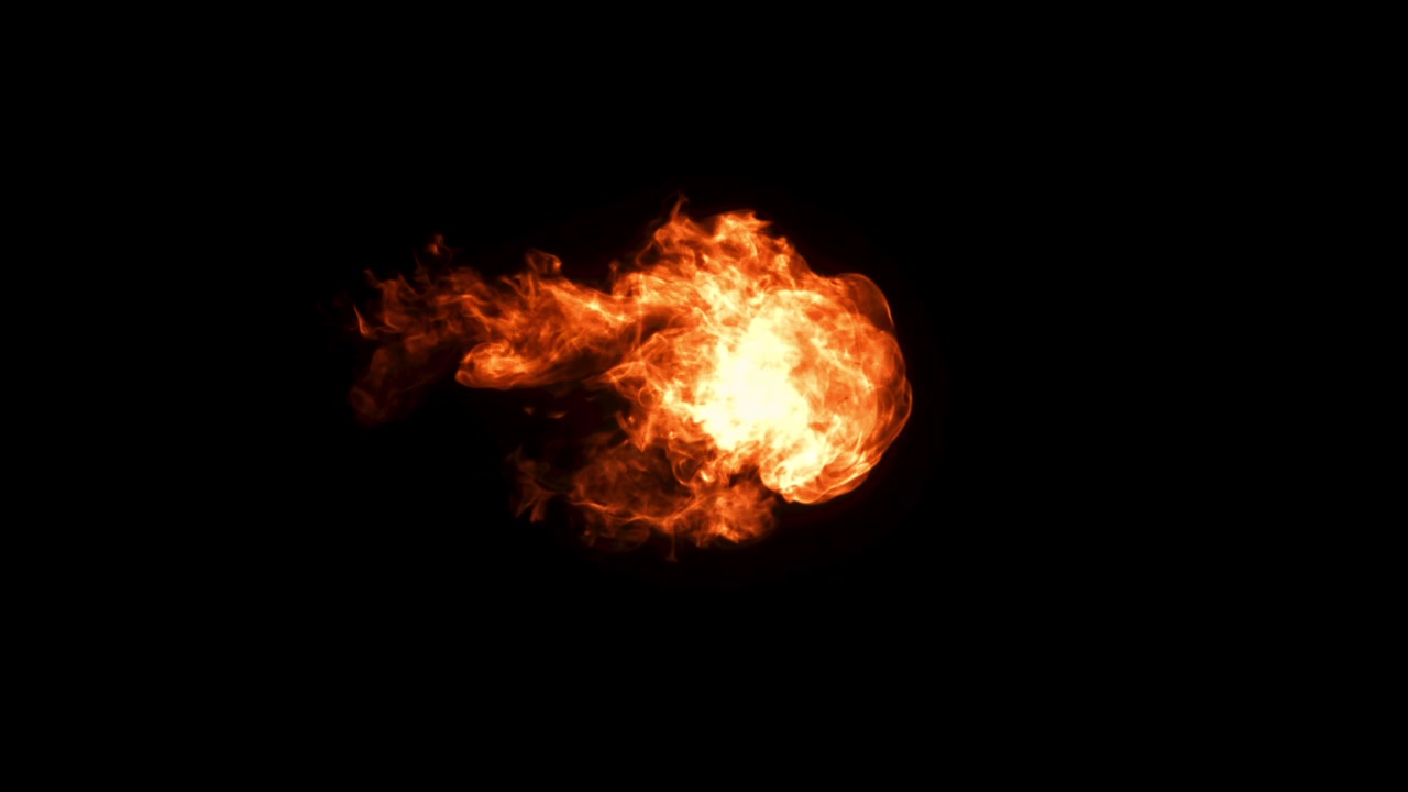 Isolated Fireball Bursting and Burning on Black