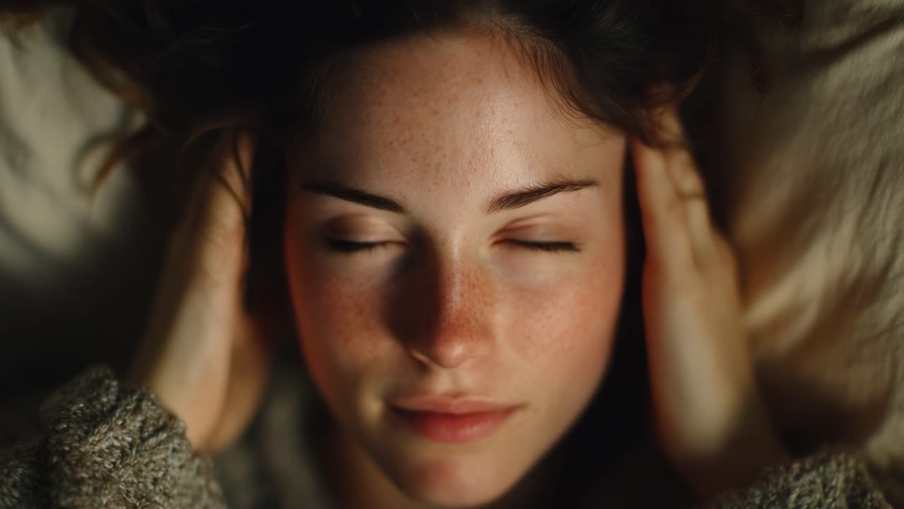 A Journey Through Thoughts: Capturing the Emotional Transition of a Young Woman Experiencing Introspection, Calmness, and Connection with Her Inner Self