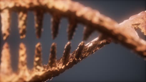 partículas brillantes adn renderizado en 3d