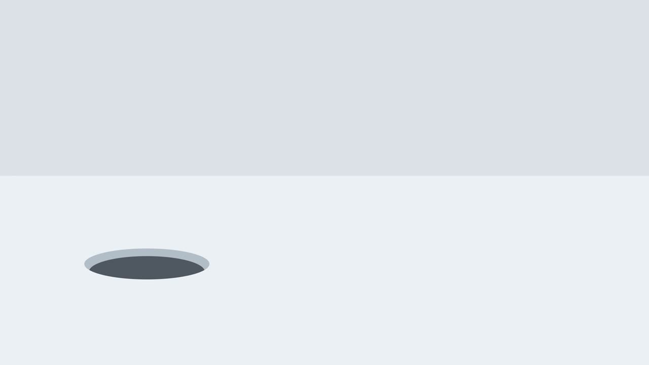 비즈니스맨은 구을 뛰어넘습니다. 위험 개념. 평평한 스타일의 루프 일러스트레이션.