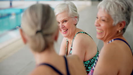 senior women enjoying time by the pool