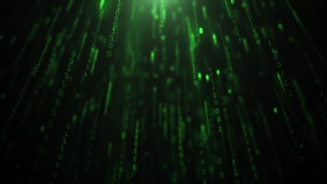 animazione tecnologica di innovazione di codice binario - 4k loopable