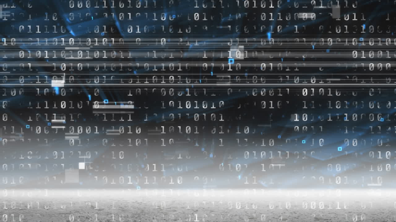 Animation of statistics in dark background