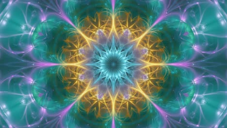 vibrant abstract fractal kaleidoscope pattern