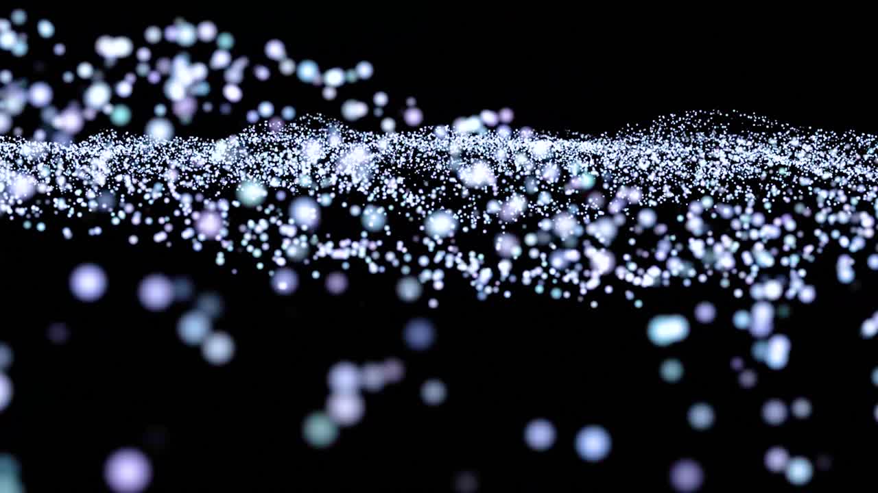 partículas brillantes abstractas