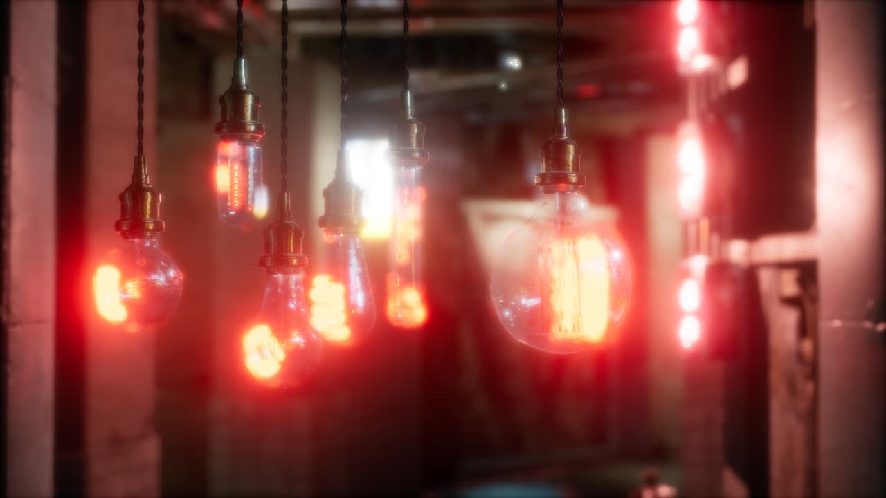 vieja bombilla incandescente retro vintage