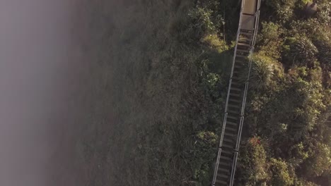 oahu's haiku stairs near the top