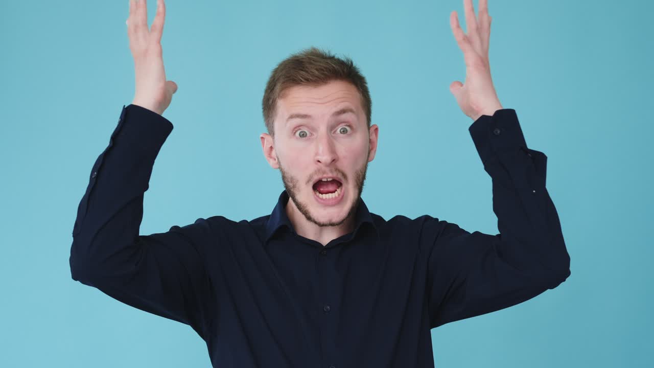 혼란스러운 남자 문제 해결 스트레스 gif 루프