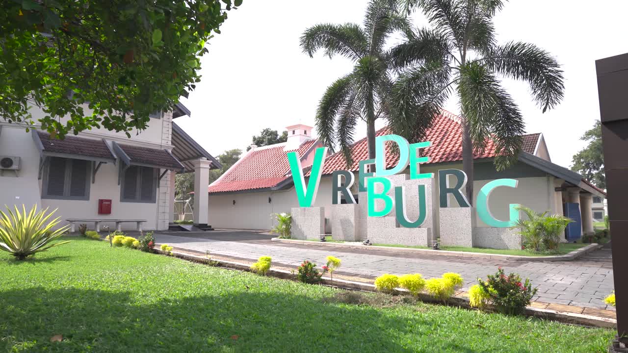 landmark inside the vredeburg fort area in yogyakarta, indonesia. To attract tourists.