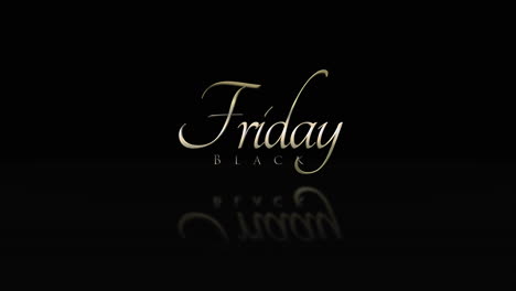 sophisticated shades: elegance black friday text on gradient