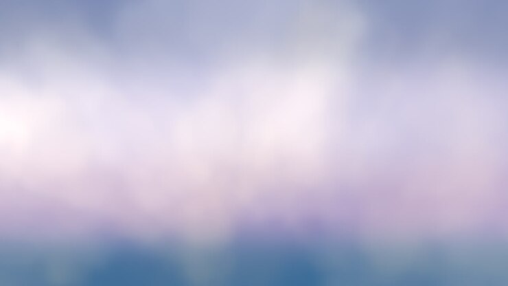 ciel romantique avec des nuages bleus à l'heure du lever du soleil