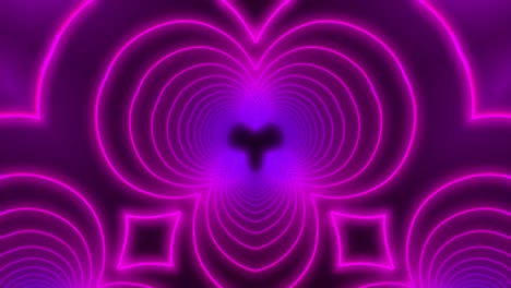 los patrones de caleidoscopio rosado. 4k de fondo de gráficos de movimiento abstractos.
