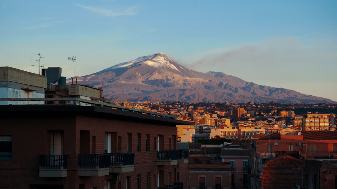Mount Etna View from Catania, Sicily